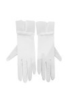 JISADER Gants de mariage de mariée, gants de mariée accessoires de costume pour dames doigts complets gants de danse mitaines