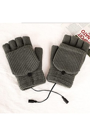 Frdun Chauffe-mains USB en tricot - Durable - Lavable - Chargement facile par USB - Pour intérieur et bureau