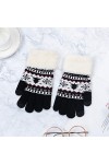 MAPPE Hiver Femmes Gants Tricotés Écran Tactile Gants Féminins Tricotés Épaissir Chaud Doigt Complet Doux Stretch Tricot Mouf