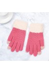 MAPPE Hiver Femmes Gants Tricotés Écran Tactile Gants Féminins Tricotés Épaissir Chaud Doigt Complet Doux Stretch Tricot Mouf