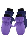 Doigt Hiver Enfants Gants Imperméable À leau Ski Mitaines Gants Plein Enfants À Lextérieur 2 Paires Filles Garçons Chaud Bé