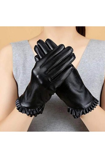 LUOXUEFEI Gants Hiver Femme Gants Longs Femmes Doigt Complet Gants Chauds Gants À Écran Tactile Mitaines