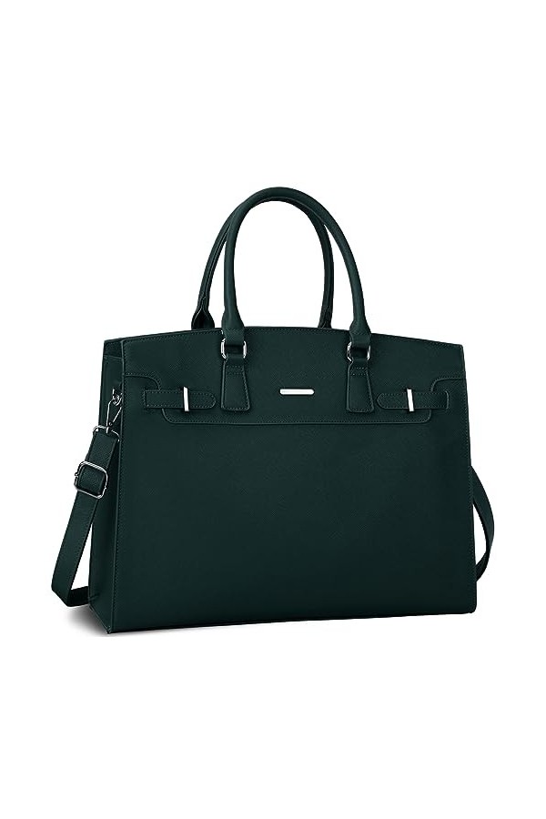 IGOLUMON Sac Cabas Femmes Sac à Main Grande Capacité pour Ordinateur 15.6 Pouces Imperméable Bandoulieres PU Cuir Sac de Cour