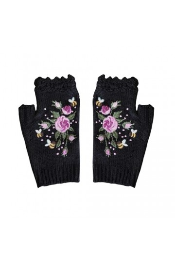 Gants dhiver tricotés au poignet sans doigts Gants dhiver tricotés Gants en tricot Hiver Automne Jambes Chauffe-mains pour 