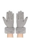 Gants Hiver pour Femme Gants en Fausse Fourrure de Lapin Mitaines Epais en Peluche Gants Chaud Gants à Écran Tactile Moufle d