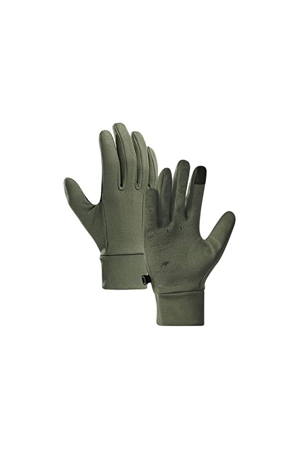 Nupaque Moufles à écran tactile - Moufles à neige antidérapantes pour écran tactile - Moufles descalade fines et élastiques 