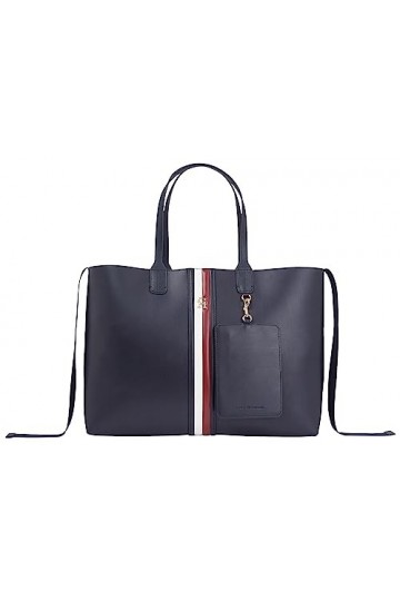 Tommy Tote Puffy, bleu, OS, Global Stripes, Taille unique, Décontracté
