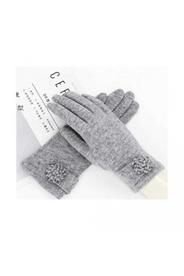 JBIVWW Mode écran élégant Femme Knit Touch Gants Hiver Femme Garder au Chaud Gants Doigts Complet Color, Gloves Size : XL 