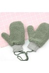 LUOXUEFEI Gants Femmes Plein Doigt Tricot Licou Mitaines sans Doigts Hiver Femme Plus Peluche Épais Gants Chauds