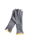 Gants en tricot épais tendance pour homme et femme, deux doigts exposés couleur unie, gants chauds pour lautomne et lhiver,