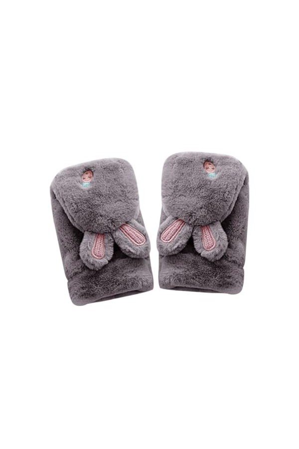Asudaro Mitaines Dhiver Chaudes Convertibles, Gants De Lapin Carotte Mitaines En Lapin, Mitaines Convertibles En Lapin Dessi