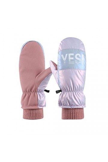 Allbestop Gants Chauds Gants dhiver À Écran Tactile,Gants Chauffants Batterie Mitaine Noire Gants Et Moufles Garçon Gants Ve