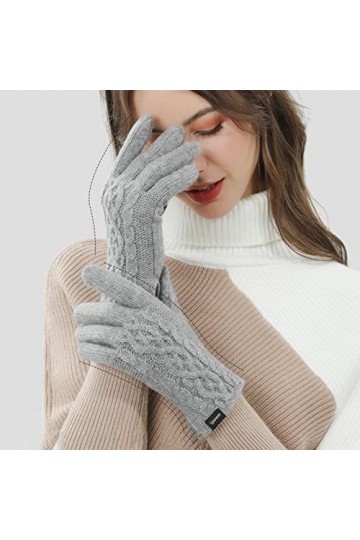 NIUREDLTD Gants tricotés femmes gants femmes moufles tricotées automne hiver pour ski gants de course anniversaire chaud conf