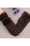 LUOXUEFEI Gants Hiver Femme Chaud Plush Moufles Épaisses Femmes Écran Tactile Conduite Gants Complets