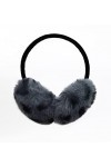 Onmygogo Cache-oreille en fausse fourrure pour lhiver, doux, chaud et pliable - Léopard gris - Medium