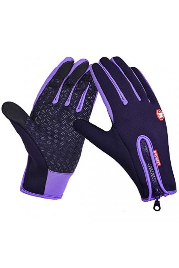 Gants Sports dExtérieur Écran Tactile Gants dHiver Imperméable pour Hommes Femmes Cyclism Ski Randonnée