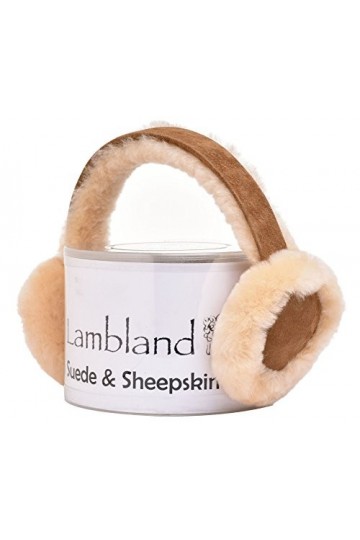 Cache-oreilles en véritable peau de mouton