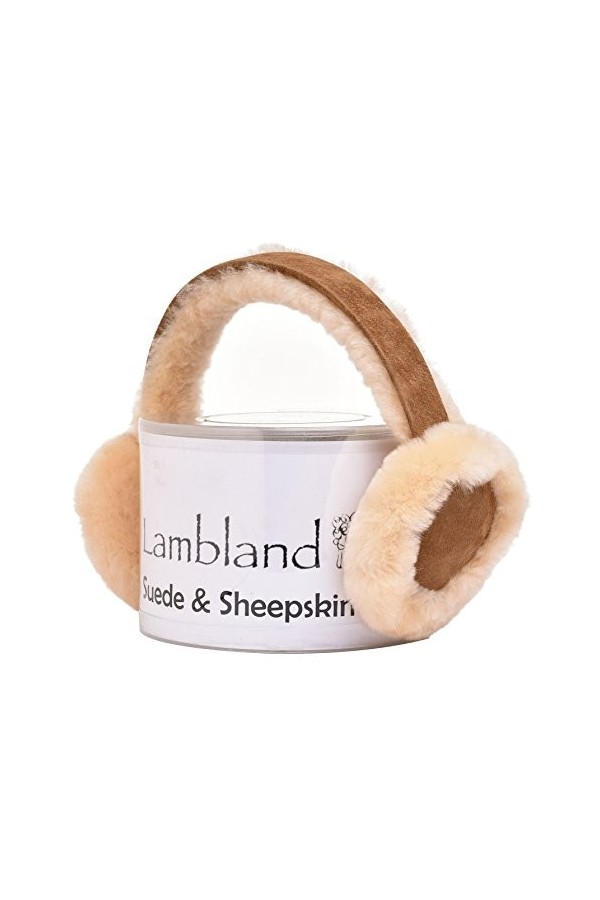 Cache-oreilles en véritable peau de mouton