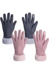 Justay Sowarm Gants Dhiver Pour Femme Daim écran Tactile Doublure Thermique Confortable Coupe-Vent Mitaines élégantes Pour L