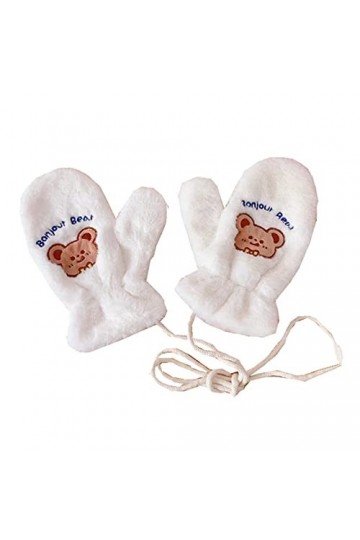 2022 Nouveauté Gants Hiver Femme, Moufles en Peluche Fille, Mitaine Thermique avec Poignets, Moufles de Ski Doublure Polaire 