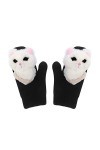 YANFJHV Accessoires Femme Gants Gants Gants Hiver Running Thermique Homme Gants dhiver/Moufles Écharpe Grand Taille E, Tail