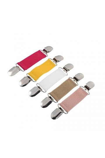 diyfixlcd Lot de 5 clips élastiques pour moufles en alliage de métal pour gants, chapeaux, pulls, châles, robes, châles, chem