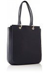 Tommy Hilfiger Cabas Femme Sac TH Emblem Work Tote Fermeture Éclair, Bleu Space Blue , Taille Unique