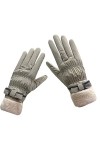 Fiauli 1 paire de moufles de conduite antidérapantes tendance coupe-vent écran tactile gants de cyclisme rose