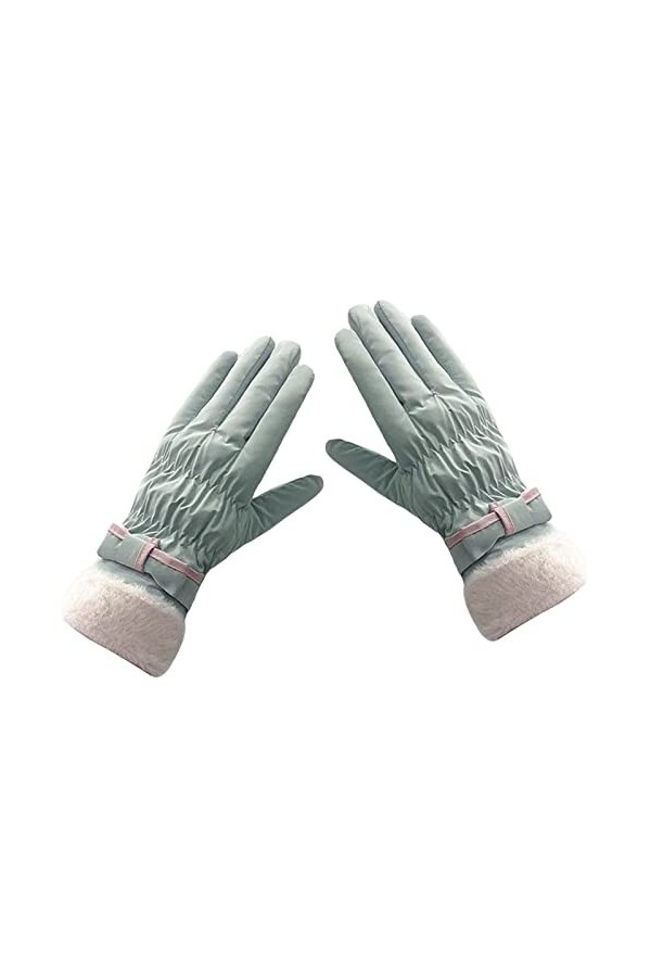 Fiauli 1 paire de moufles de conduite antidérapantes tendance coupe-vent écran tactile gants de cyclisme rose