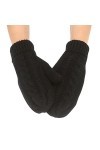 Générique Gants Homme Femme Hiver Laine Chaud Mitaines de Ski Thermiques pour Femmes Plus Chaudes et épaisses Gants Ski Moufl