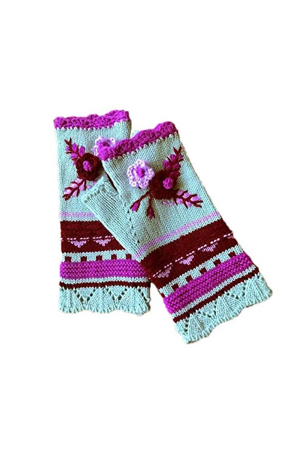 Gants dhiver tricotés poignet vêtements accessoires gants dhiver tricotés poignet noir jambes longues chauffe-mains Kawaii 