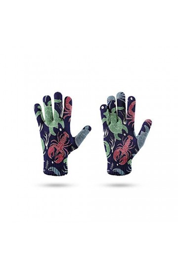 JBIVWW Motif dimpression 3D en Tricot Glove Automne Hiver Hommes Femmes Thicken Non-Slip Mitten Gants écran Tactile Color :