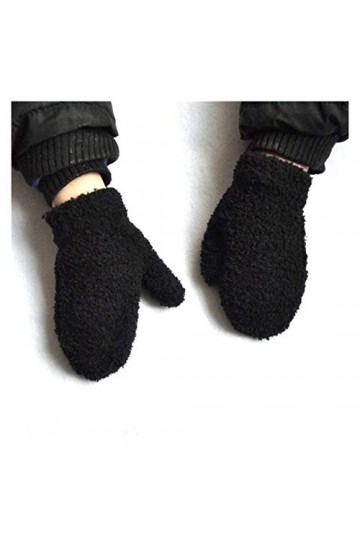 AiKoch Gants dhiver Chaud Wrap for Enfants Solide Tricoté Intérieur Doux Laine Thicken Gant 1-4 Ans Garçons Et Filles Gants 