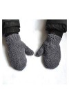 AiKoch Gants dhiver Chaud Wrap for Enfants Solide Tricoté Intérieur Doux Laine Thicken Gant 1-4 Ans Garçons Et Filles Gants 