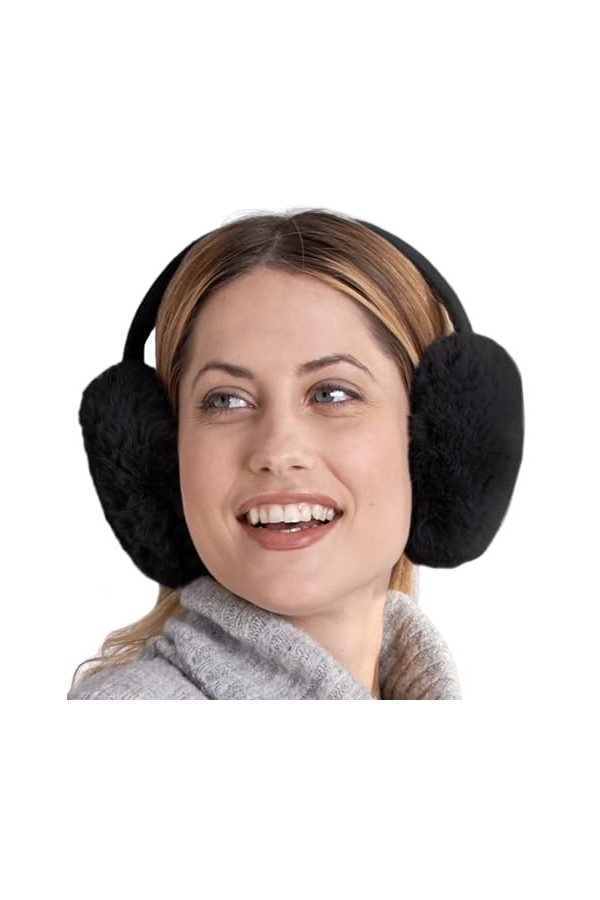Cache-oreilles d’hiver pour femme en polaire tricoté doux et chaud, Taille unique