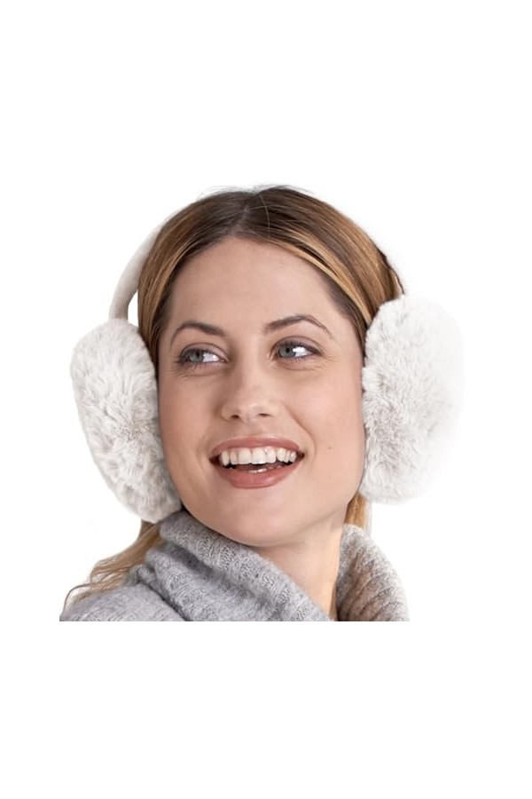 Cache-oreilles d’hiver pour femme en polaire tricoté doux et chaud, Taille unique