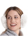 Cache-oreilles d’hiver pour femme en polaire tricoté doux et chaud, Taille unique