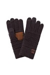 Gants dhiver dhiver pour femme avec doublure en polaire chaude et poignets élastiques gris foncé, taille unique 