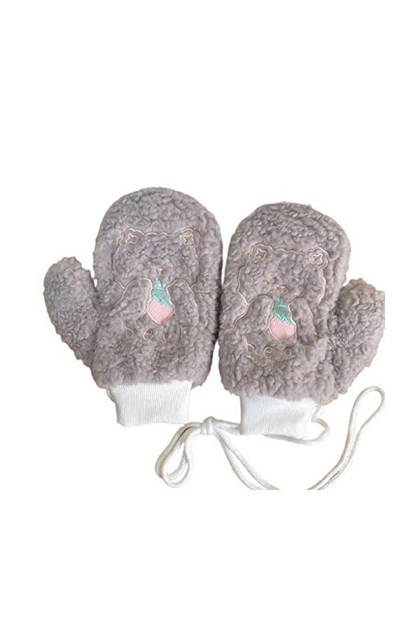 Moufles dhiver douces pour enfants - Pour garder au chaud - Pour les activités de plein air, la marche, le cyclisme, le jogg