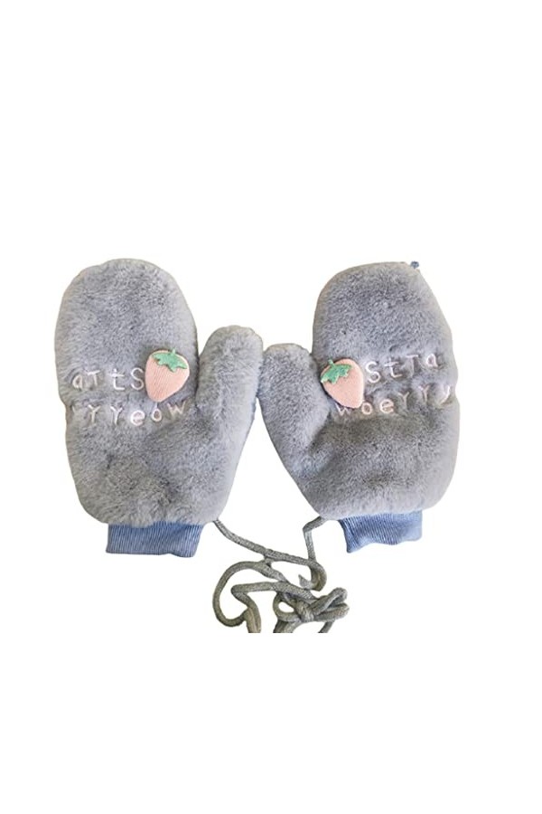 Moufles dhiver douces pour enfants - Pour garder au chaud - Pour les activités de plein air, la marche, le cyclisme, le jogg