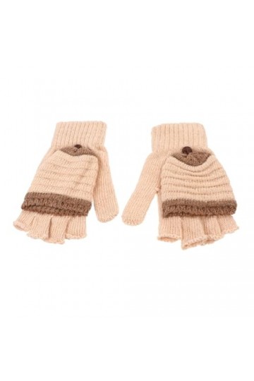 Amosfun 1 Paire De Tricotés Pour Femme Mitaines Chauds Pour Femme Chauds Sans Doigts Costume Pour Temps Froid Mitaines Chaude