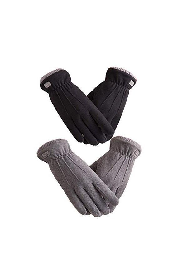 Woogwin Gants dhiver chauds pour femme avec écran tactile - - taille unique