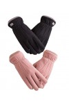 Woogwin Gants dhiver chauds pour femme avec écran tactile - - taille unique