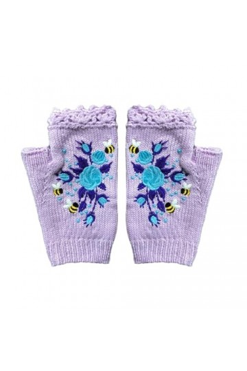 Gants dhiver tricotés dhiver sans doigts Mitaines tricotées sans doigts Tricotées Poignet Hiver Chaud Unisexe pour Kawaii L