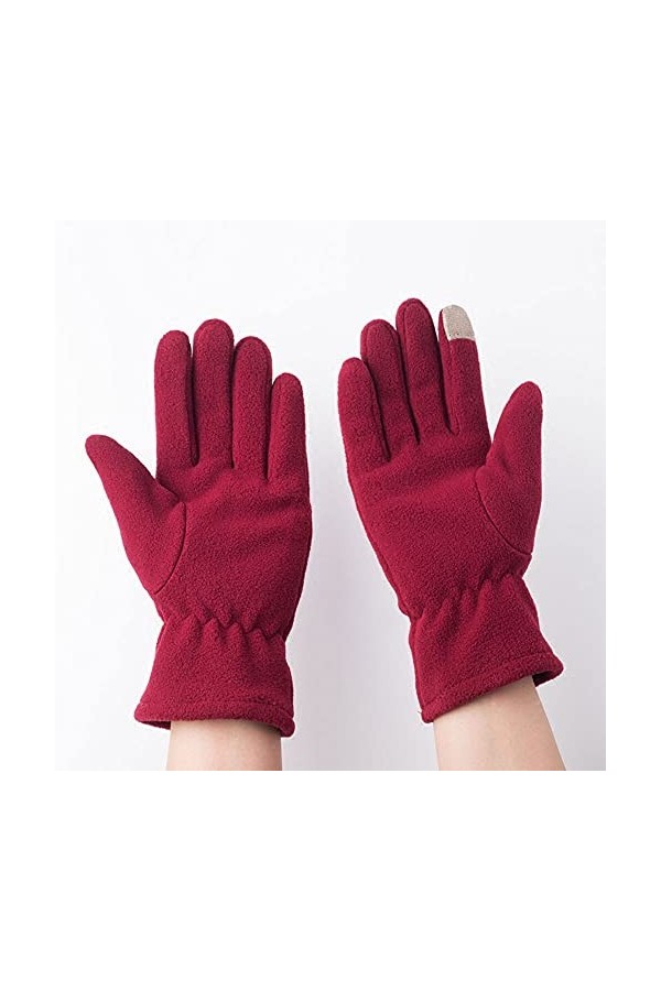 Nuoyazou Gants Chauds pour Femmes Winter Plus Velvet Mitten Gants Fins en Molleton dautomne et dhiver pour Femmes Gants dé