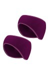 Arcweg 2 PCS Bandeau doreille Léger Homme Femme Unisexe Tissu Fleece Cache Oreilles Extensible Thermique Hiver pour Ski Cour