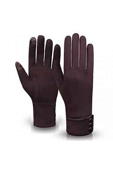 YJLGMM Nouveaux Gants dhiver à la Mode Écran Tactile chaleureuse Équipement Coupe-Vent Peluche Interne Peluche Toucher Captu