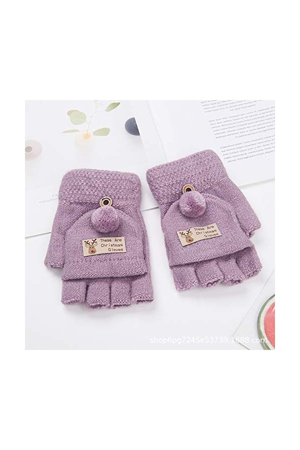 BZAHW 2019 Version coréenne des Nouveaux Gants dhiver Femme étudiants Jolies Filles Renversent moufles Gants Chauds marée C