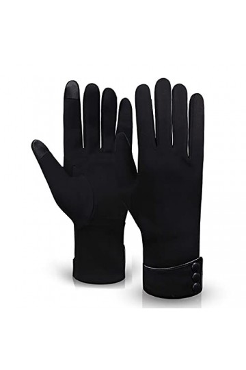 YJLGMM Nouveaux Gants dhiver à la Mode Écran Tactile chaleureuse Équipement Coupe-Vent Peluche Interne Peluche Toucher Captu