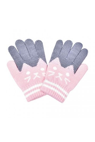 Gants dhiver dextérieur pour enfants en cachemire mignon chat peels tissages tissés provesp gants chauds dhiver